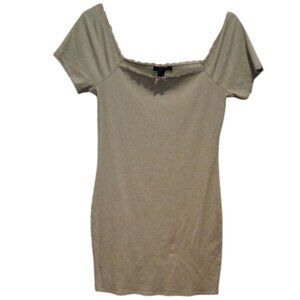 Vintage Forever 21 Light Green Bardot Off-Shoulder Dress XL